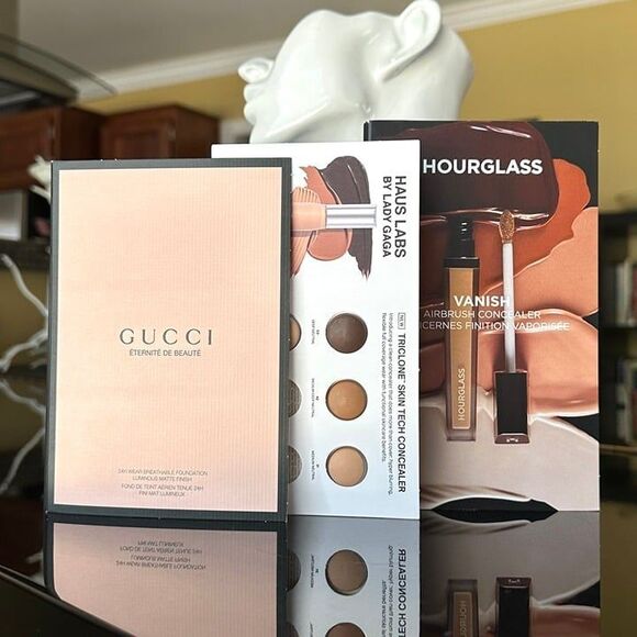 High End Foundation & Concealer Samples Gucci Hourglass Haus Labs Light-Med Deep - Picture 2 of 11